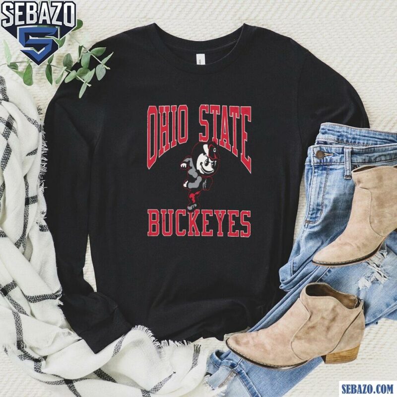 Vintage Ohio State Buckeyes Mascot Shirt long sleeved