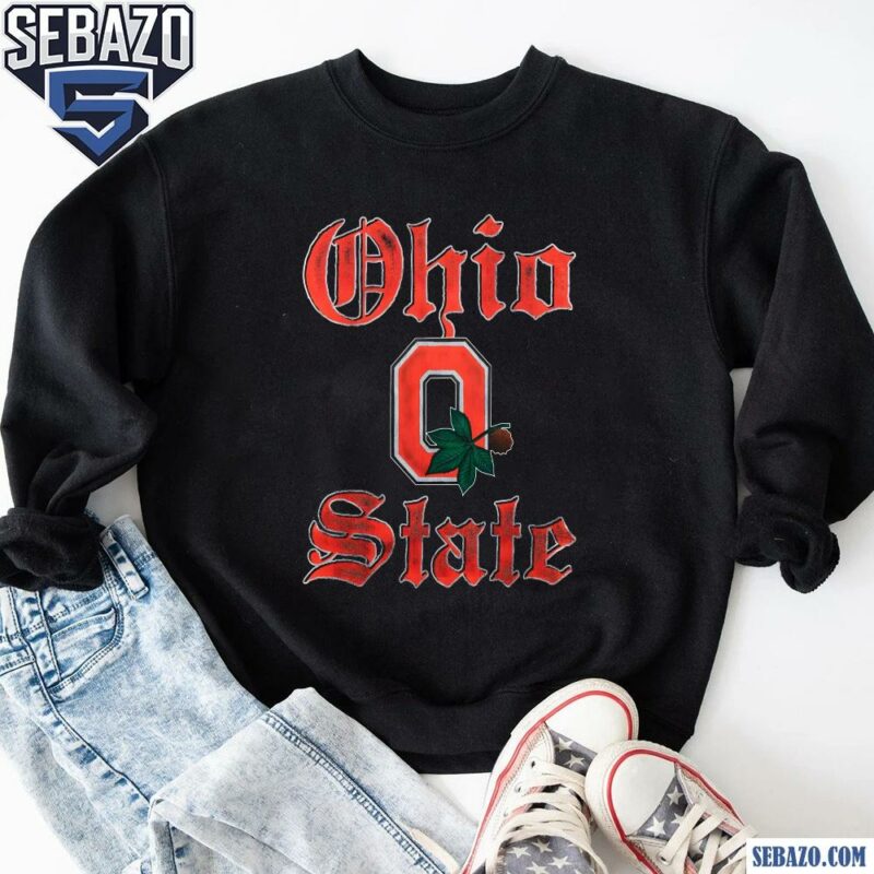 Vintage Ohio State Football Logo Leaf Shirt sweatshirt