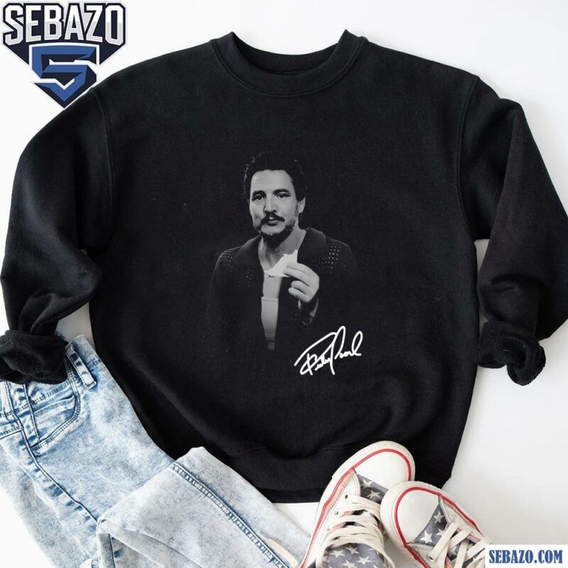 Vintage Pedro Pascal Actor Signature Shirt sweatshirt