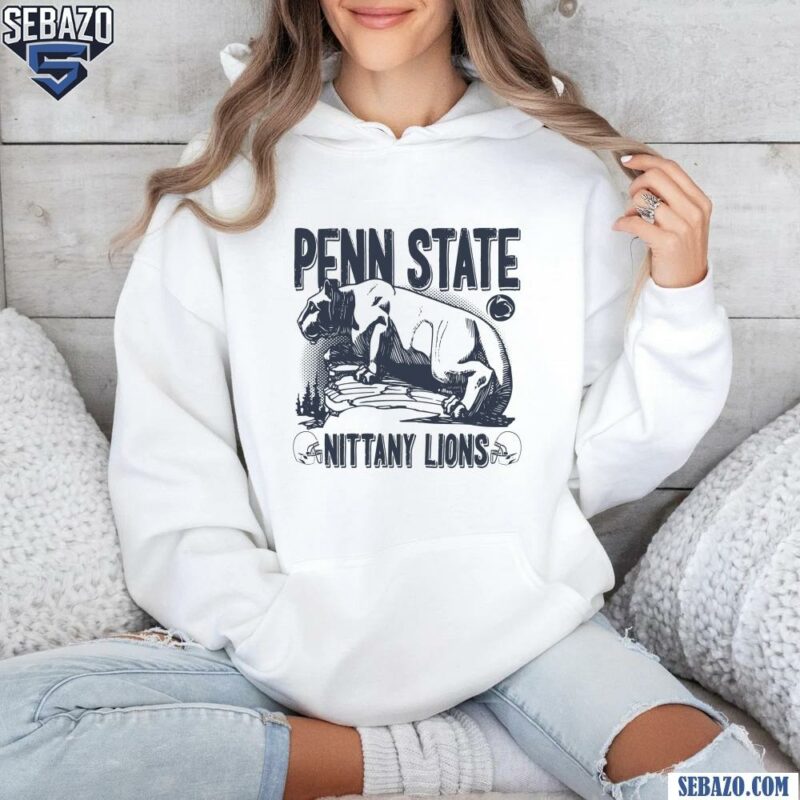 Vintage Penn State Nittany Lions Football Logo Mascot Shirt hoodie