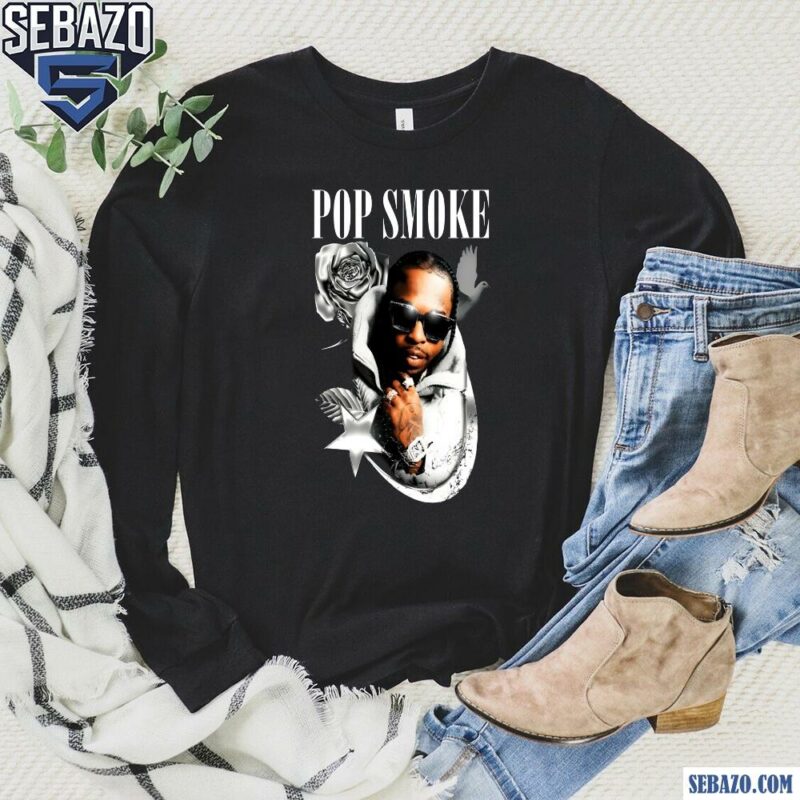 Vintage Pop Smoke Rapper Shirt long sleeved