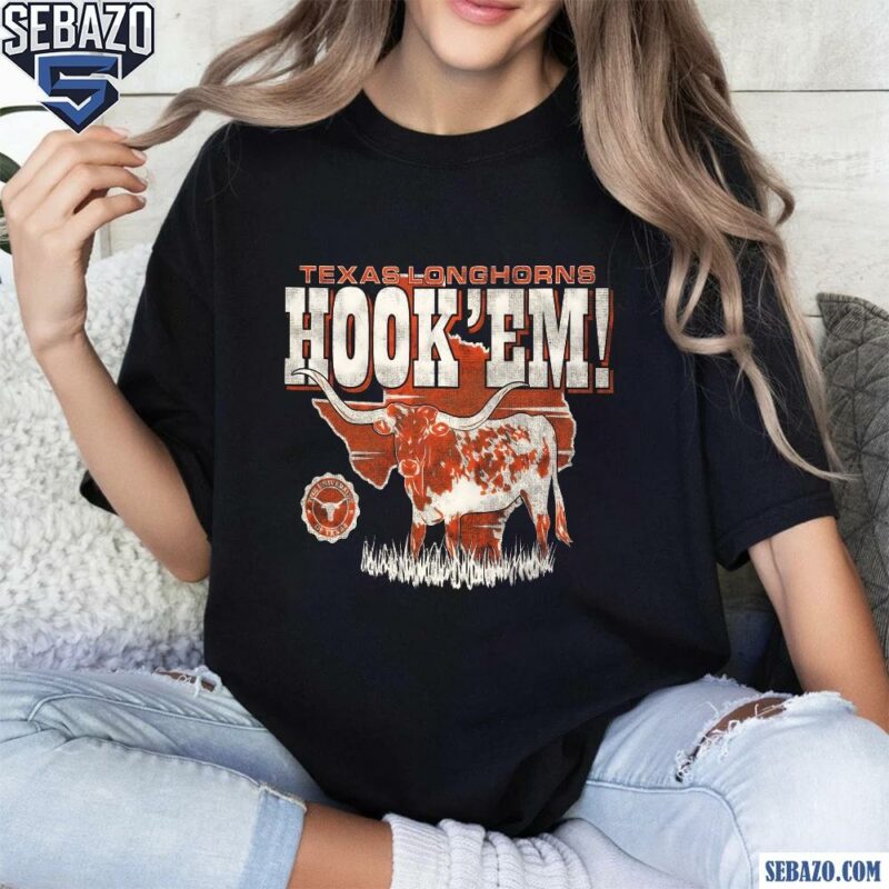 Vintage Texas Longhorns Hook Em Logo Mascot Shirt t-shirt