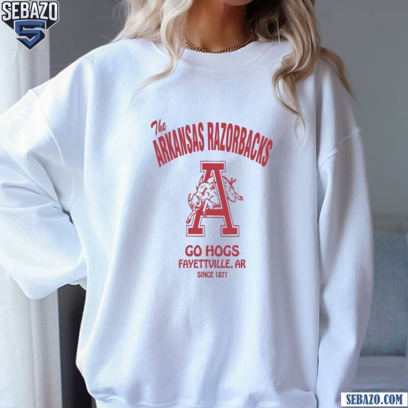 Vintage The Arkansas Razorbacks Football Go Hogs Shirt sweatshirt