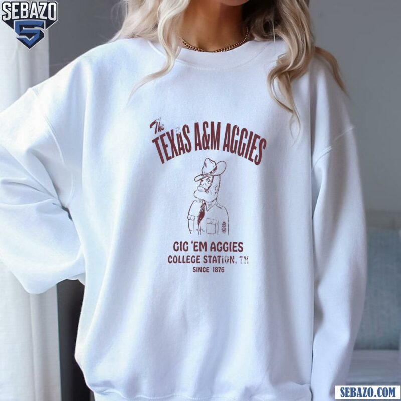 Vintage The Texas A&M Aggies Gig Em Aggies Shirt sweatshirt