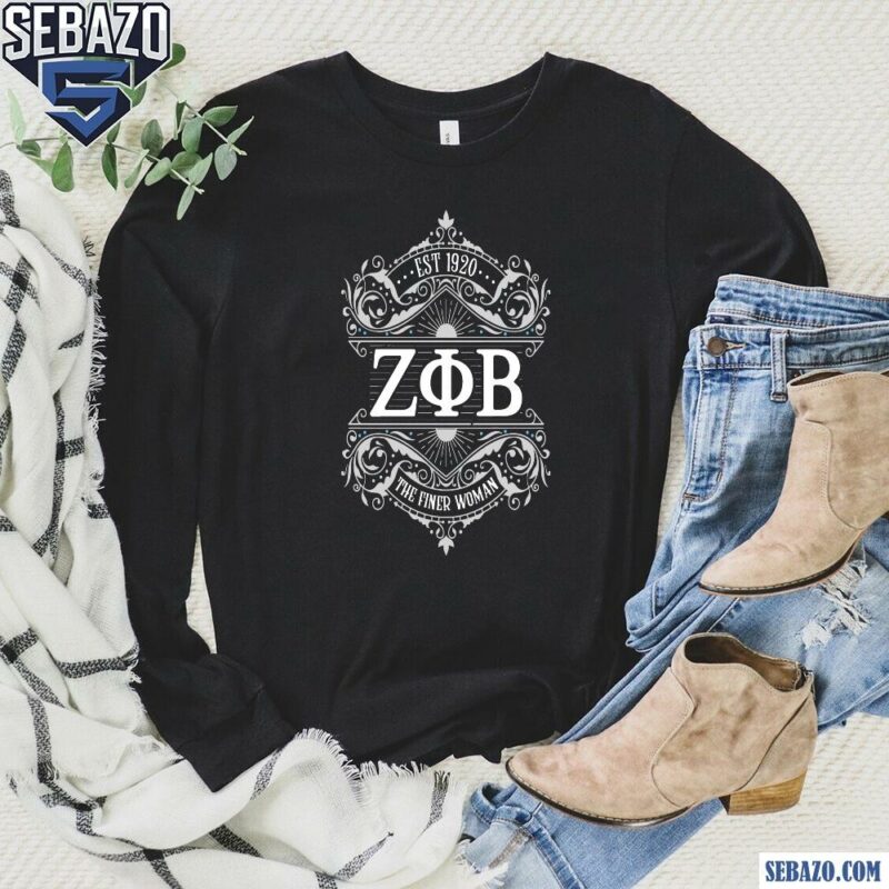 Vintage Zeta Phi Beta The Finer Woman Est 1920 Shirt long sleeved