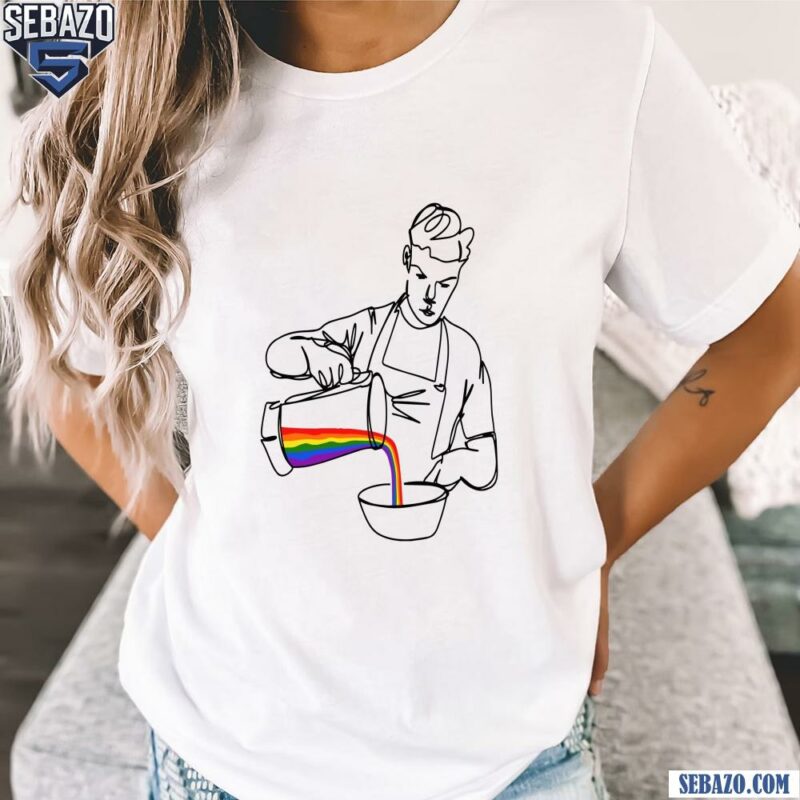 Will Poulter Cooking Rainbow Lgbt Paint Shirt t-shirt