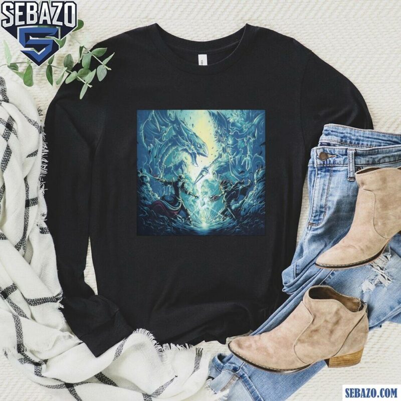 Yu Gi Oh Seto Kaiba Dueling Yugi Muto Shirt long sleeved