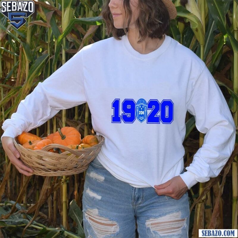 Zeta Phi Beta 1920 Logo Shirt long sleeved