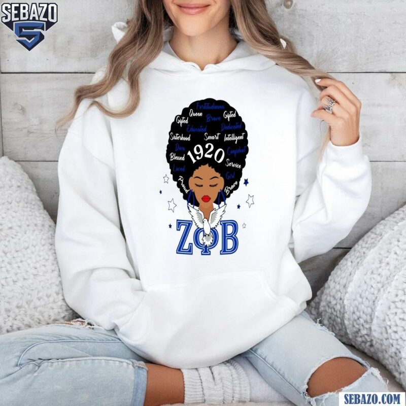 Zeta Phi Beta Afro Girl 1920 Sorority Shirt hoodie