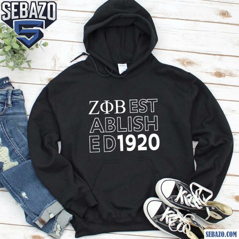 Zeta Phi Beta Established 1920 Shirt hoodie