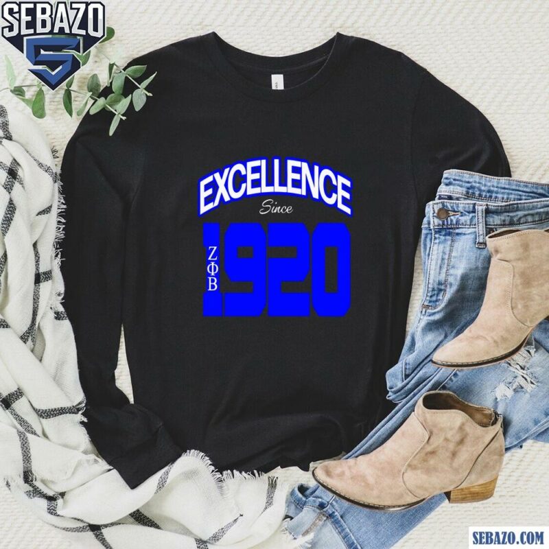 Zeta Phi Beta Excellence Since 1920 Shirt long sleeved