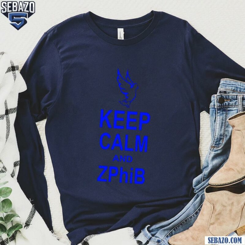 Zeta Phi Beta Keep Calm Shirt long sleeved