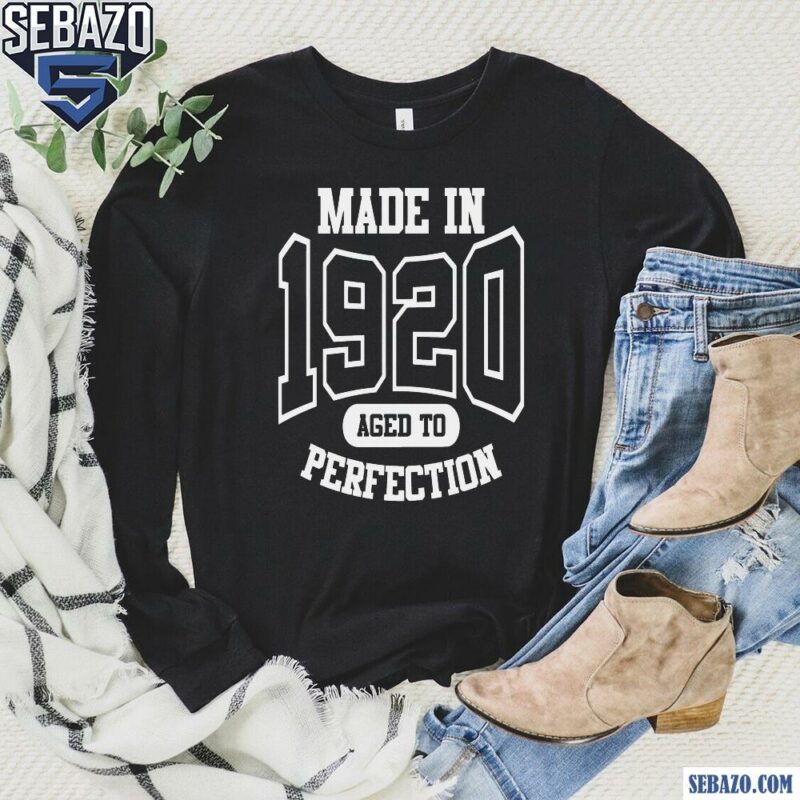 Zeta Phi Beta Made In 1920 Aged To Perfection Shirt long sleeved