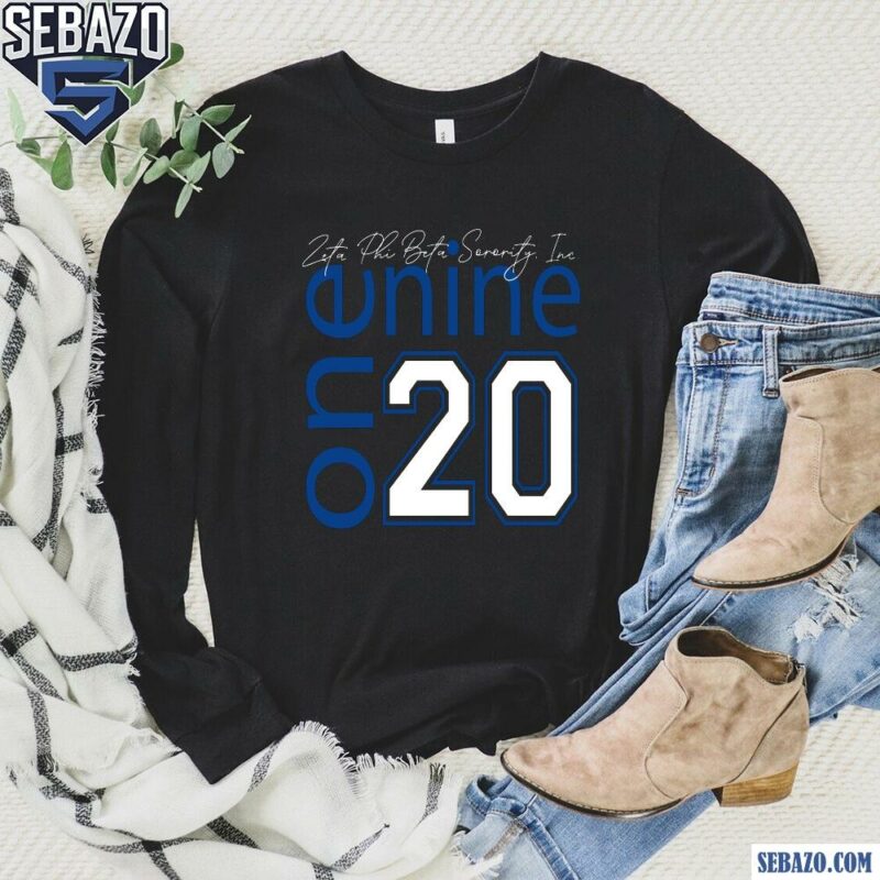 Zeta Phi Beta One Nine Two Zero Sorority Shirt long sleeved