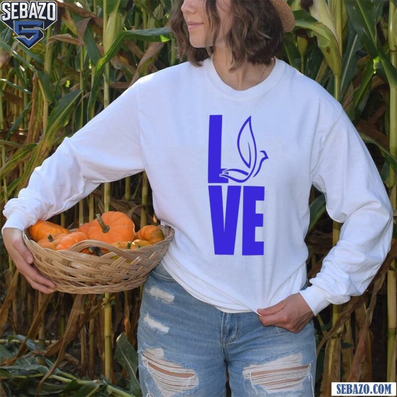 Zeta Phi Beta Sorority Dove Love Shirt long sleeved