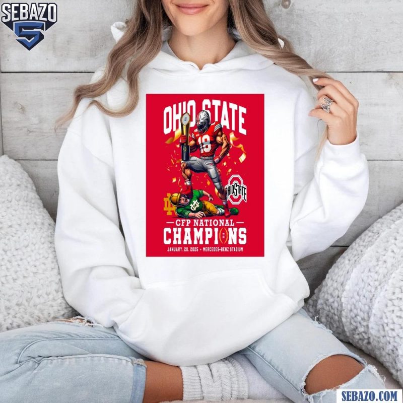 2024 National Champion Ohio State Defeat Notre Dame Shirt hoodie