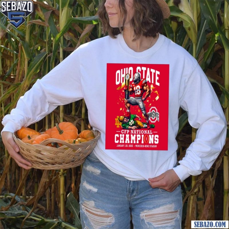 2024 National Champion Ohio State Defeat Notre Dame Shirt long sleeved