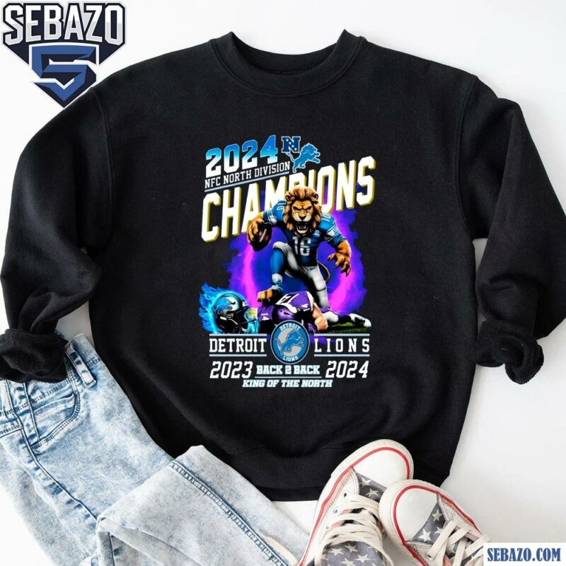 2024 Nfc North Division Champions Detroit Lions 2024 Shirt sweatshirt