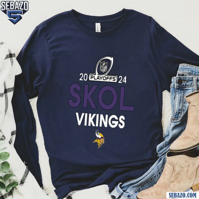 2024 Nfl Playoffs Skol Minnesota Vikings Shirt long sleeved