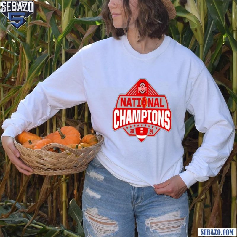 2024 Ohio State Buckeyes National Champions Logo Shirt long sleeved