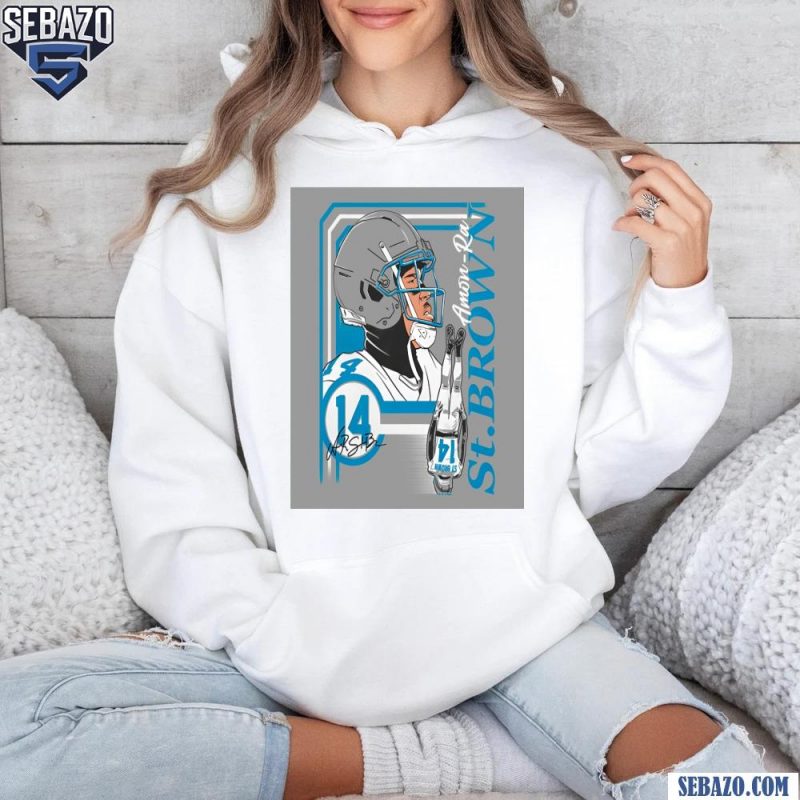 Amon Ra St Brown Collage Frame 14 Detroit Lions Shirt hoodie