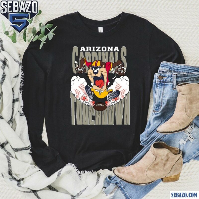 Arizona Cardinals Tuchdown Nfl Tasmanian Devil Shirt long sleeved