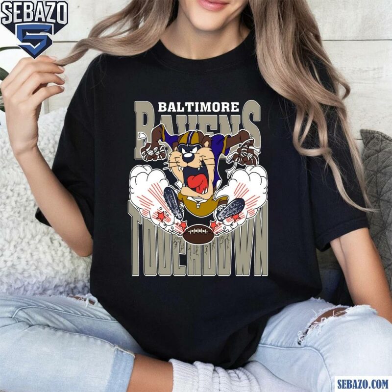 Baltimore Ravens Tuchdown Nfl Tasmanian Devil Shirt t-shirt