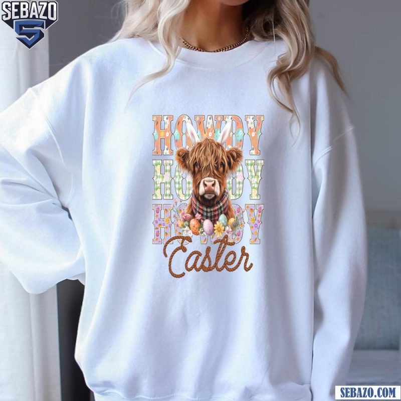 Beauty Easter Highland Cow Shirt sweatshirt