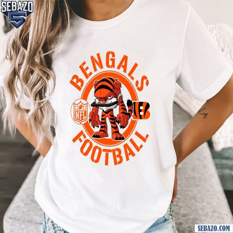 Bengals Football Nfl Rush Zone Cartoon Character Shirt t-shirt