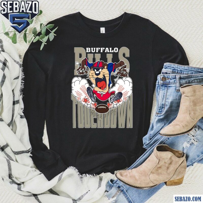 Buffalo Bills Tuchdown Nfl Tasmanian Devil Shirt long sleeved