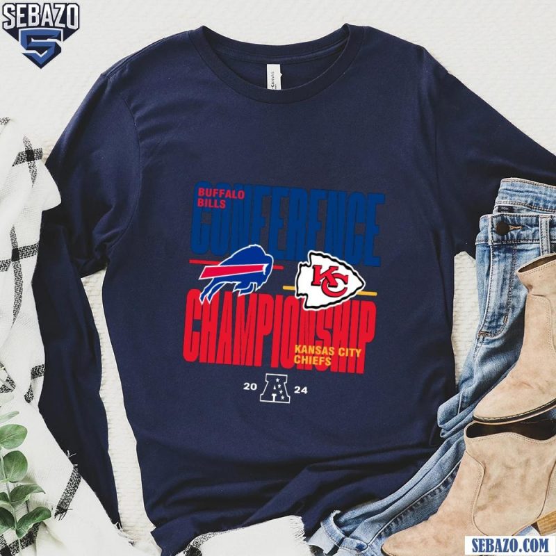 Buffalo Bills VS Kansas City Chiefs NFL 2024 AFC Championship Shirt long sleeved