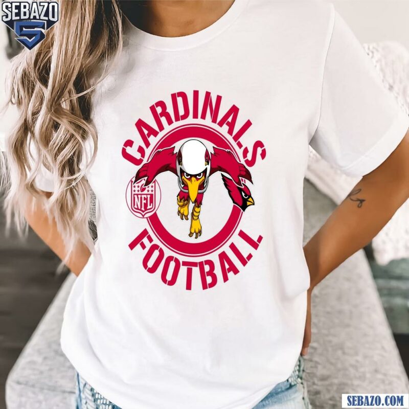 Cardinals Football Nfl Rush Zone Cartoon Character Shirt t-shirt