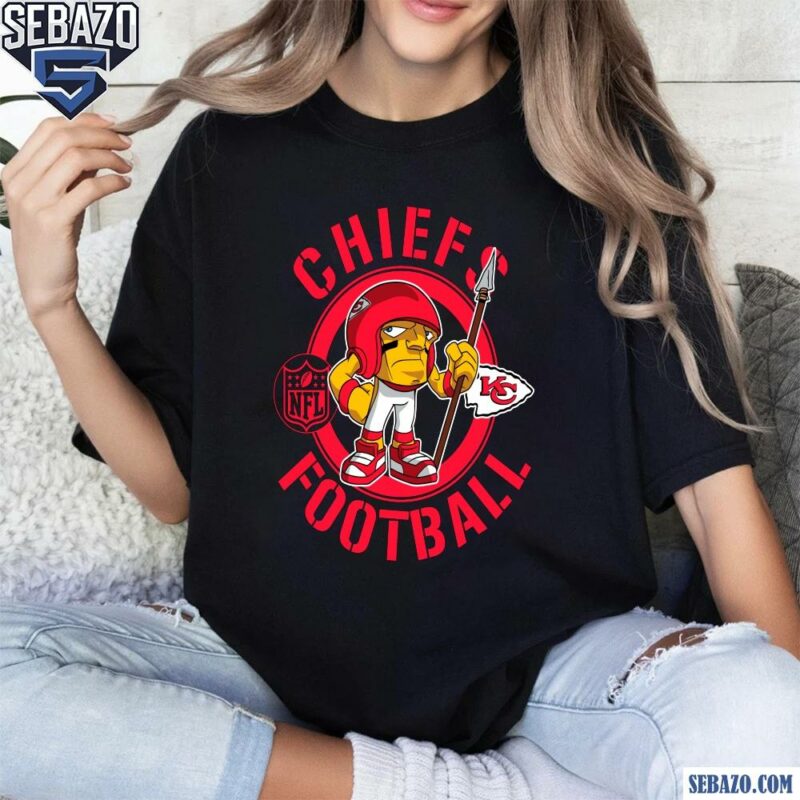 Chiefs Football Nfl Rush Zone Cartoon Character Shirt t-shirt