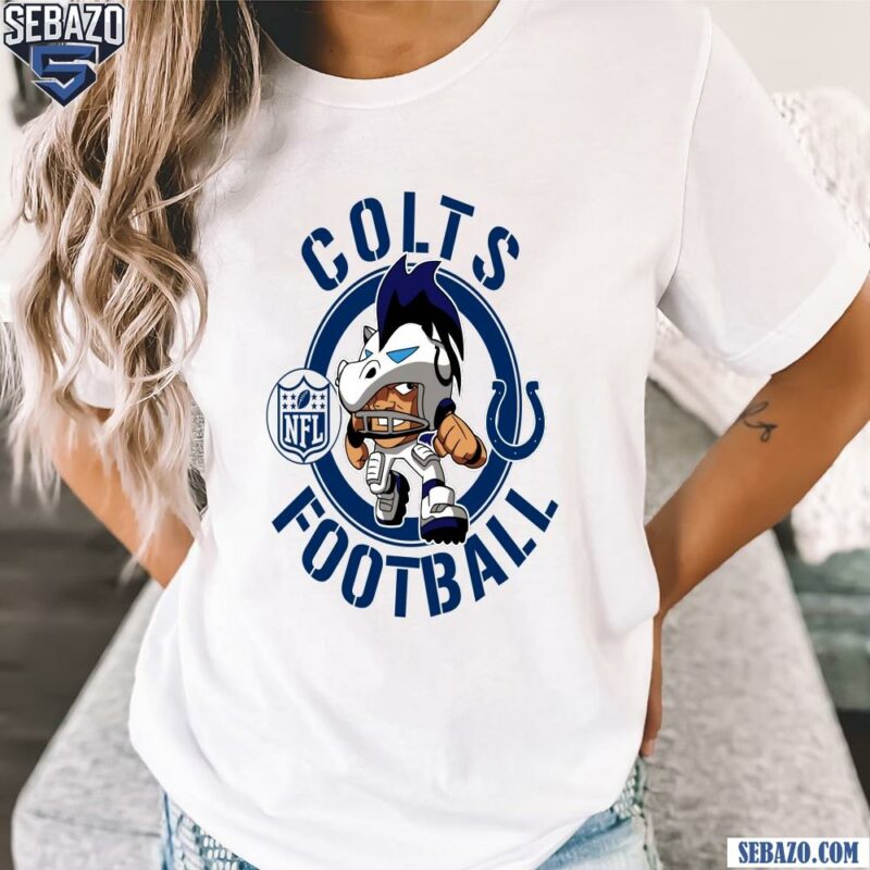 Colts Football Nfl Rush Zone Cartoon Character Shirt t-shirt