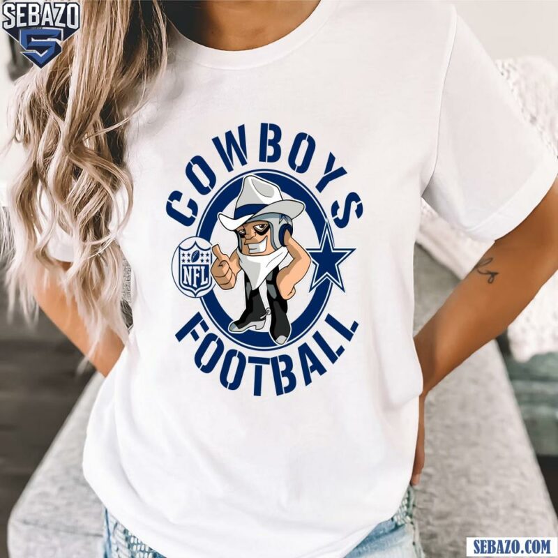 Cowboys Football Nfl Rush Zone Cartoon Character Shirt t-shirt