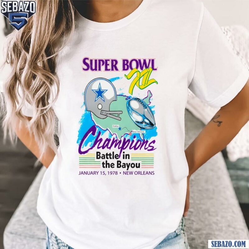 Dallas Cowboys Super Bowl Champions 1975 New Orleans Shirt t-shirt