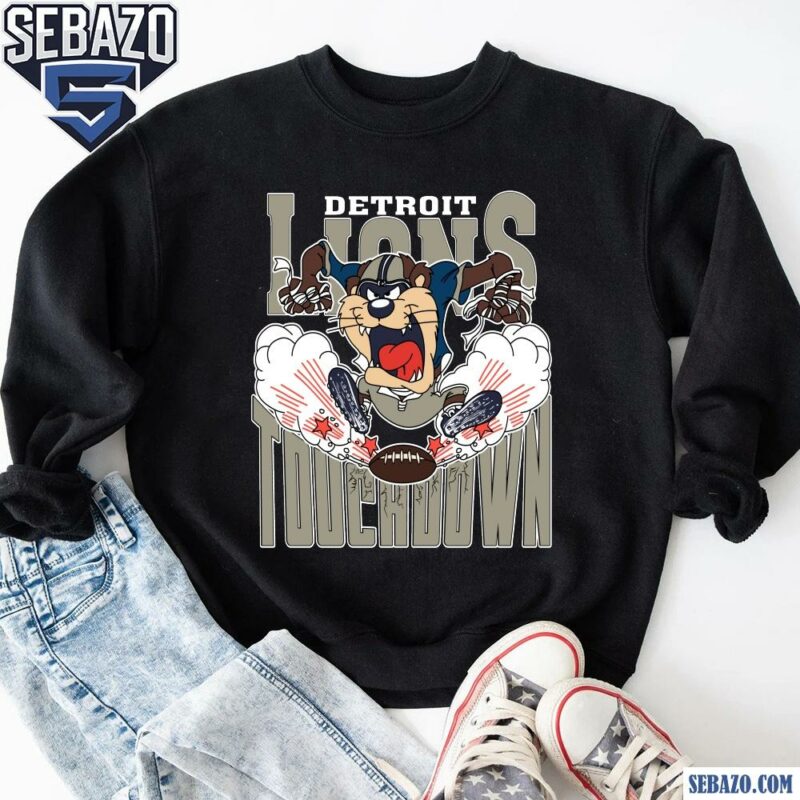 Detroit Lions Tuchdown Nfl Tasmanian Devil Shirt sweatshirt