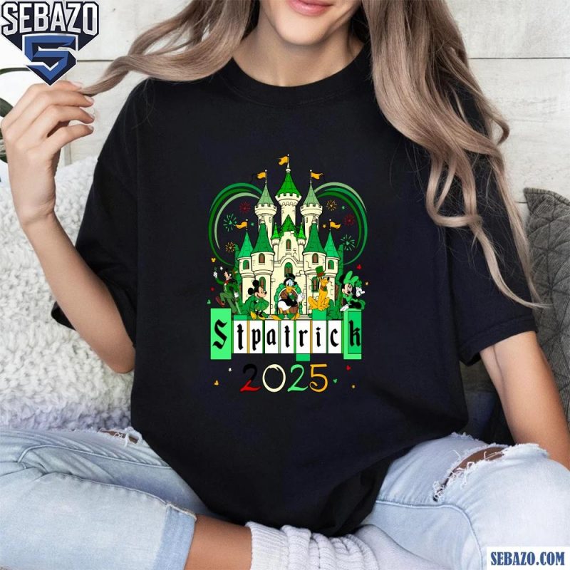 Disney Castle St Patricks Day 2025 Shirt t-shirt