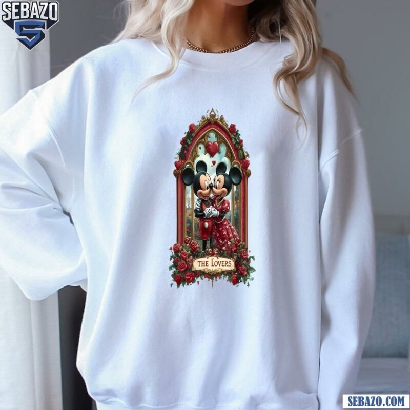 Disney Mickey Minnie Tarot Card The Lovers Shirt sweatshirt