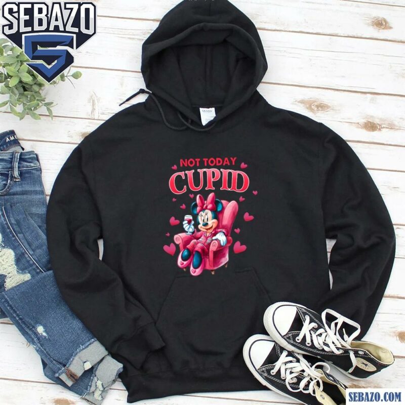 Disney Valentines Minnie Mouse Not Today Cupid Shirt hoodie