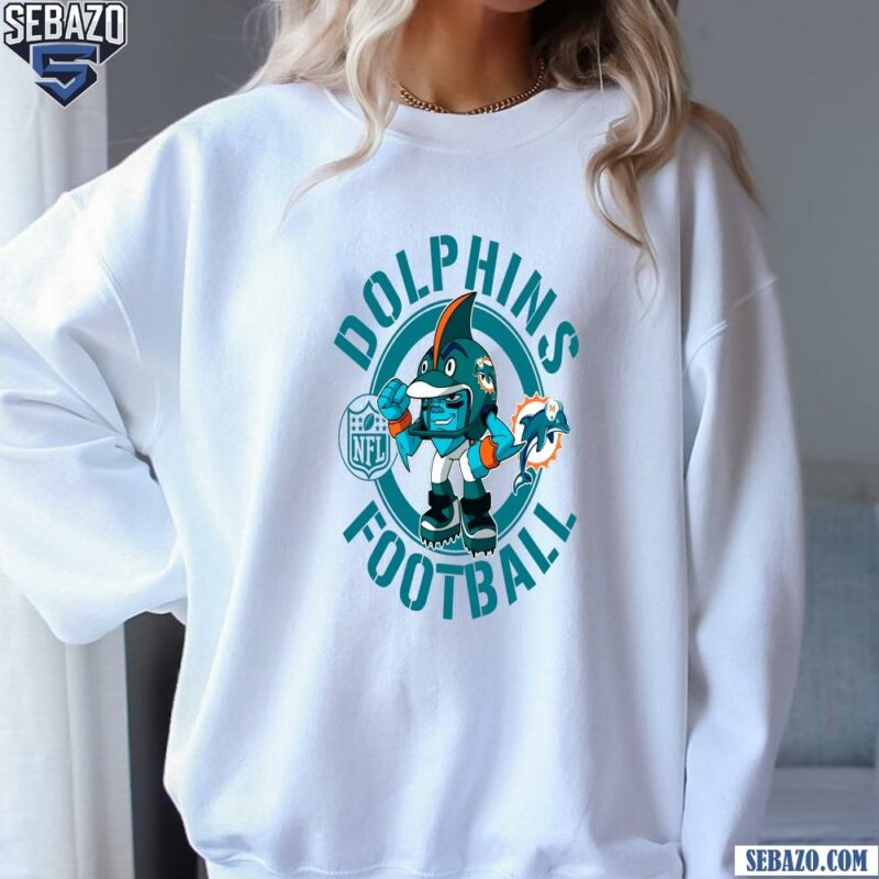 Dolphins Football Nfl Rush Zone Cartoon Character Shirt sweatshirt