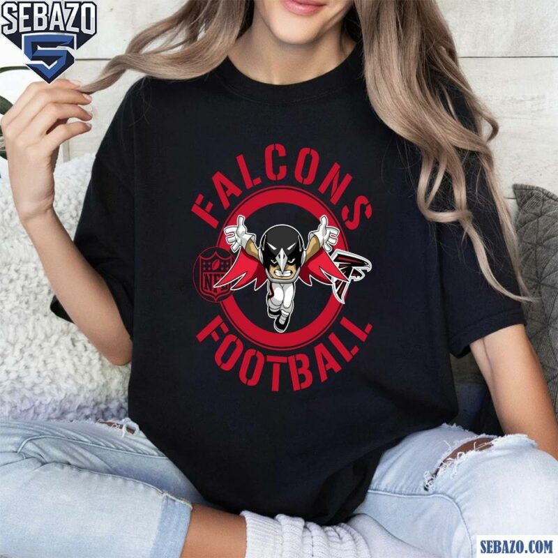 Falcons Football Nfl Rush Zone Cartoon Character Shirt t-shirt