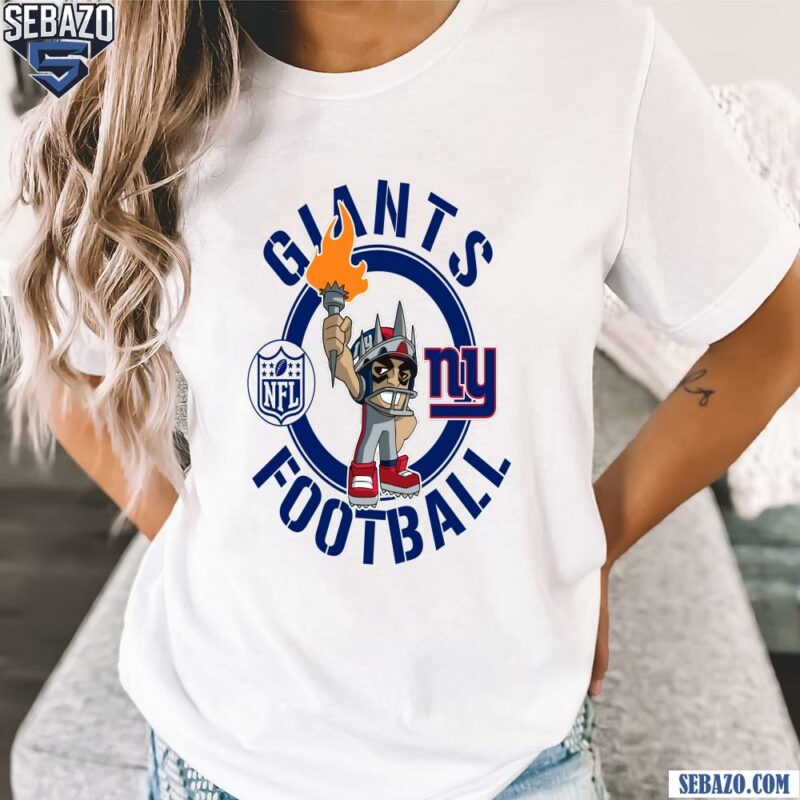 Giants Football Nfl Rush Zone Cartoon Character Shirt t-shirt