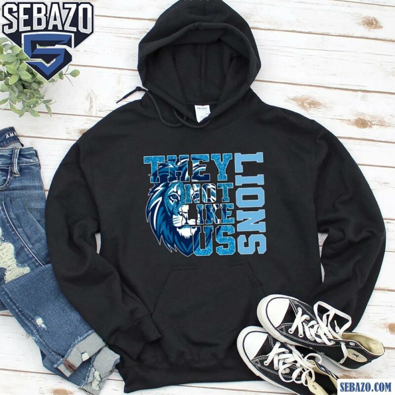 Glitter Detroit Lions They Not Like Us Shirt hoodie