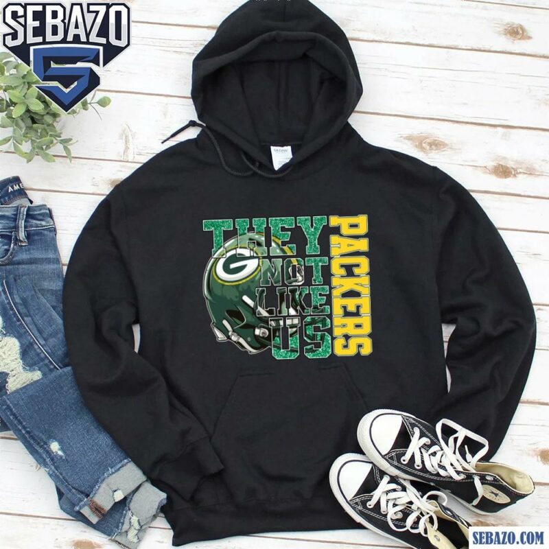 Glitter Green Bay Packers They Not Like Us Shirt hoodie