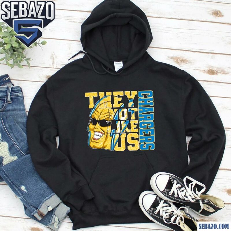 Glitter Los Angeles Chargers They Not Like Us Shirt hoodie