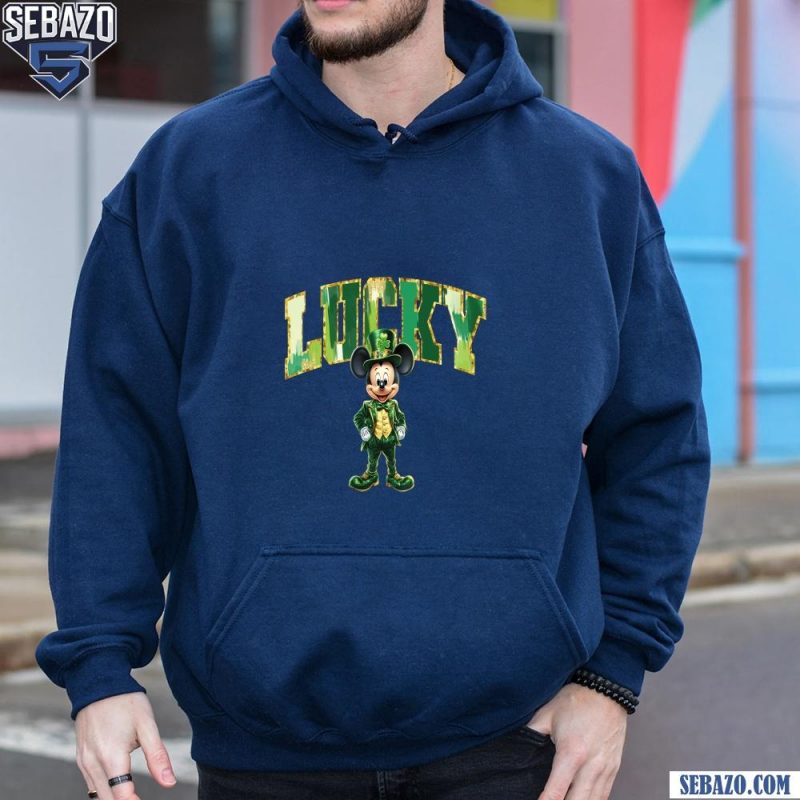 Glitter Lucky Mickey St Patricks Day Shirt hoodie