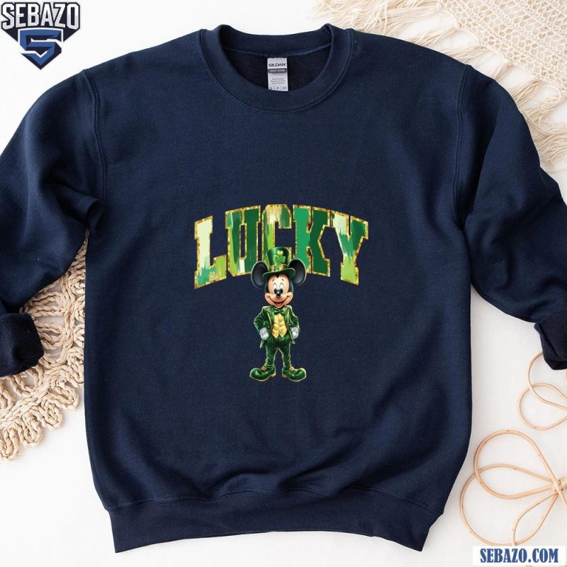 Glitter Lucky Mickey St Patricks Day Shirt sweatshirt