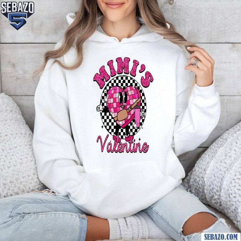 Glitter Mimis Valentine Checkered Candy Heart Shirt hoodie