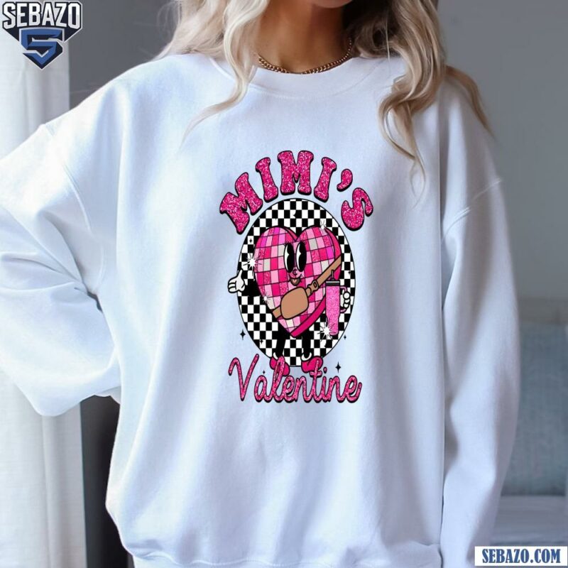 Glitter Mimis Valentine Checkered Candy Heart Shirt sweatshirt